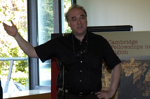Photo credit: Julia Vitullo-Martin; Description: Andrew Brown, at Templeton-Cambridge Journalism Fellowships